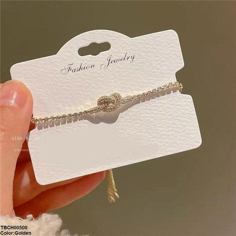 TBCH00500 DNG Pave Knot Bracelet Adjustable - TBCH