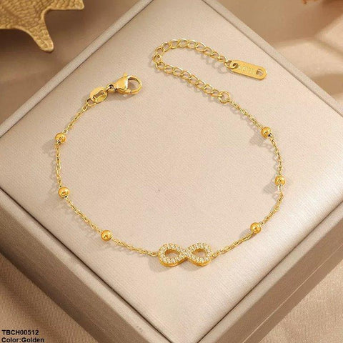TBCH00512 DGF Stainless Steel Infinity/Ball Bracelet - TBCH
