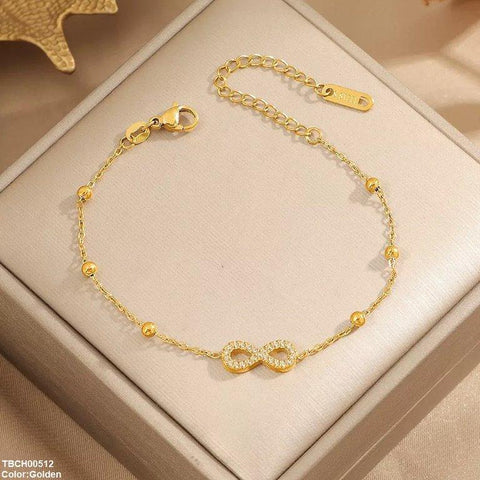 TBCH00512 DGF Stainless Steel Infinity/Ball Bracelet - TBCH