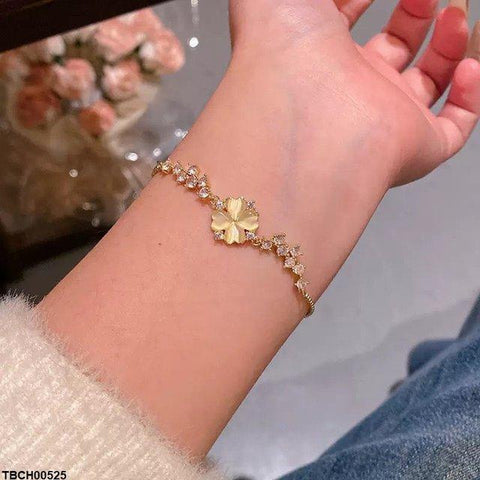 TBCH00525 HJF Heart Flower Bracelet Adjustable - TBCH
