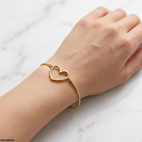 TBCH00534 MSJ Stainless Steel Heart Bracelet - TBCH