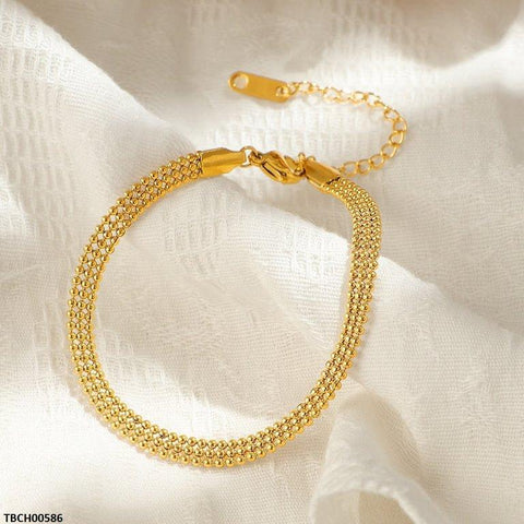 TBCH00586  DGF Stainless Steel Mini Bead Link Bracelet - TBCH