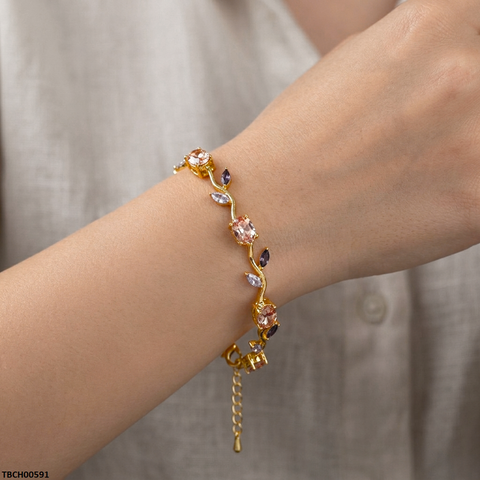 TBCH00591 MSJ Tulip Leaf Stone Bracelet - TBCH