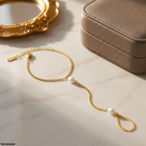 TBCH00600 QSJ Stainless Steel Pearl Bracelet - TBCH