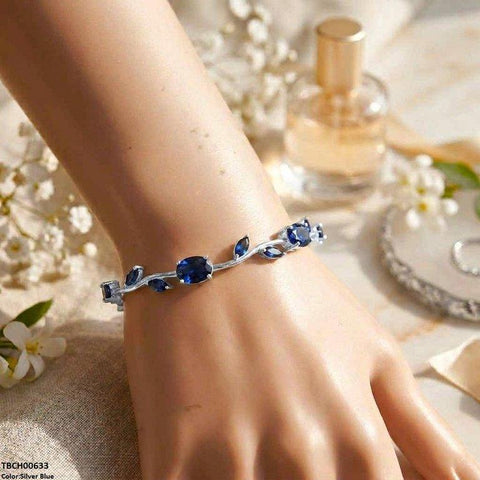 TBCH00633 DNG High ZIRCON Tulip Leaf Bracelet - TBCH