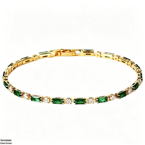 TBCH00686 BYJ Rectangle Zircon Bracelet - TBCH