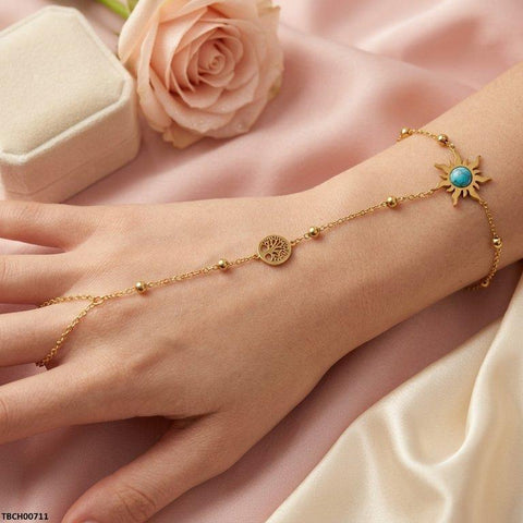 TBCH00711 TNR Stainless Steel SUN Angla Bracelet Adjustable - TBCH