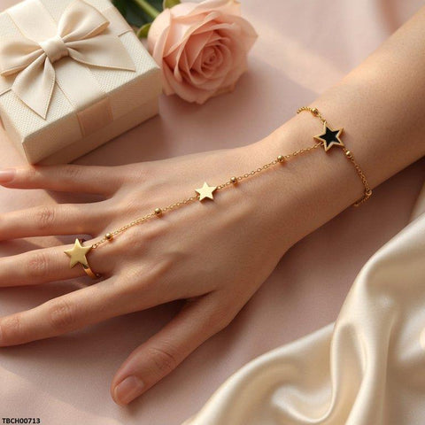 TBCH00713 TNR Stainless Steel Star Angla Bracelet Adjustable - TBCH