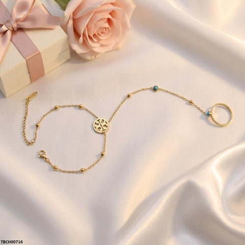 TBCH00716 TNR Stainless Steel Round Angla Bracelet Adjustable - TBCH