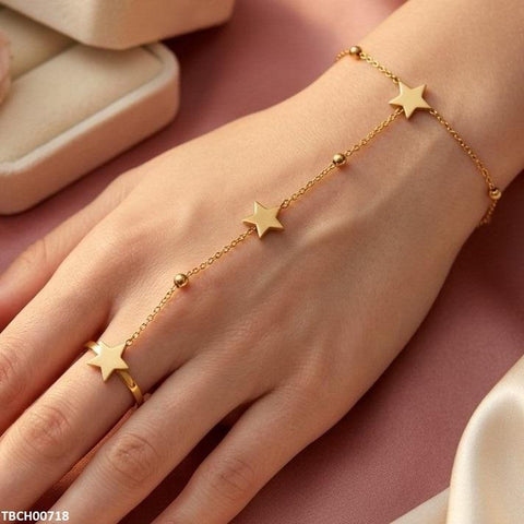 TBCH00718 TNR Stainless Steel Star Angla Bracelet Adjustable - TBCH