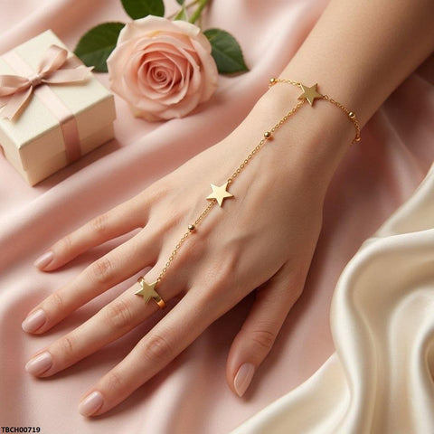TBCH00719 TNR Stainless Steel Star Angla Bracelet Adjustable - TBCH