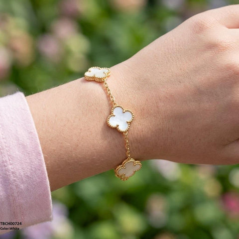 TBCH00724 TNR Flower Stainless Steel Bracelet Adjustable - TBCH