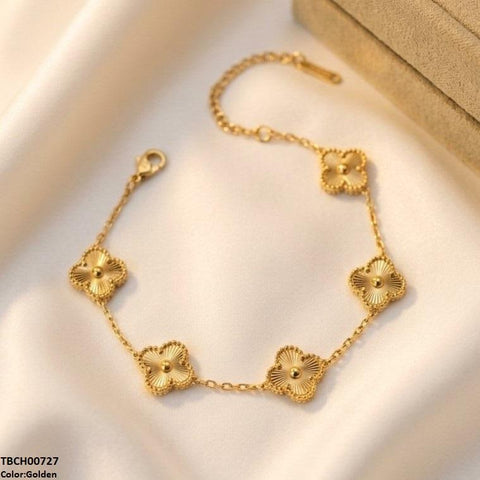 TBCH00727 TNR Flower Stainless Steel Bracelet Adjustable - TBCH