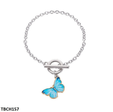 Upgrade your style with the TBCH157 SGC Shaded Butterfly Bracelet from TJ Wholesale! This exquisite fashion accessory is perfect for any occasion and will elevate your outfit with its elegant design. Whether it's for a special event or everyday wear, this artificial jewelry piece will make you stand out with its beautifully designed butterfly and delicate chain. Add a touch of sophistication to your wardrobe with this must-have piece from TJ Wholesale Pakistan.