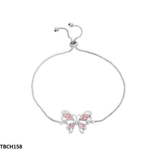 TBCH158 QWN Butterfly/Box Chain Hand Bracelet - CBCH