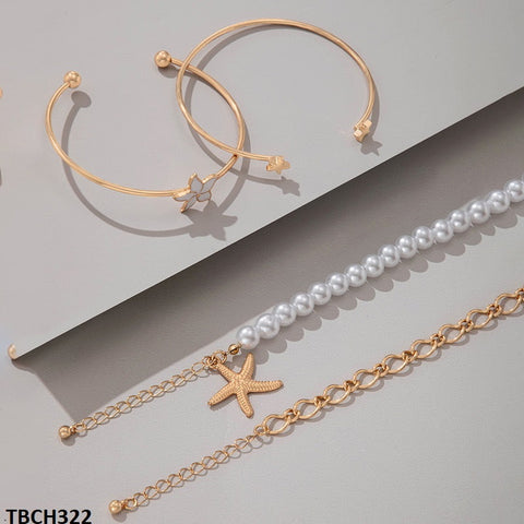 TBCH322 YYE Pearl Star Bracelet Adjustable - CBCH