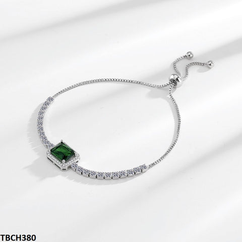 TBCH380 BLX Rectangle Emerald tennis Bracelet - TBCH