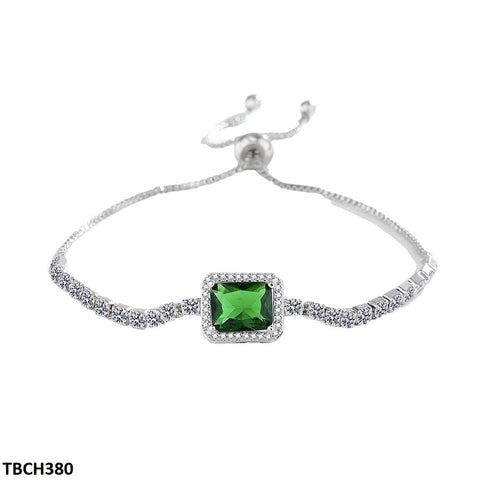 TBCH380 BLX Rectangle Emerald tennis Bracelet - TBCH