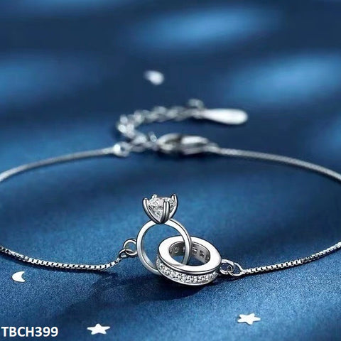 TBCH399 JJF  Circle Ring Bracelet Adjustable - TBCH