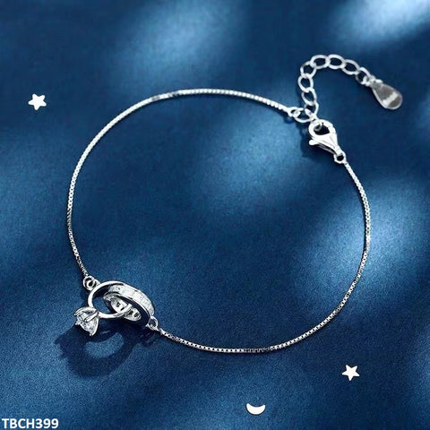 TBCH399 JJF  Circle Ring Bracelet Adjustable - TBCH