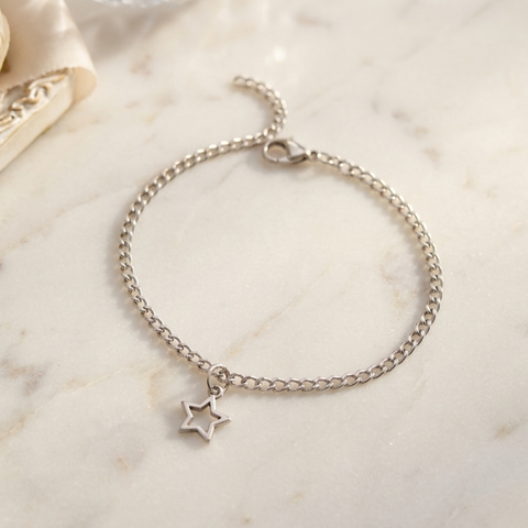 TBCH00674 MZM Star Stainless Steel Adjustable Bracelet - TBCH