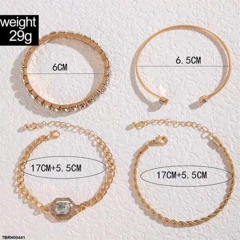 TBRH00441 YYE Square Stone Bracelet Set  - TBRH