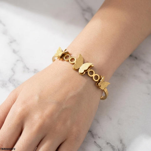 TBRH00472 MSJ Stainless Steel Butterfly Braclet - TBRH