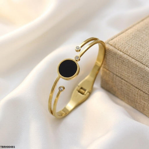 TBRH00481  MSJ Stainless Steel Round Stone Braclet - TBRH