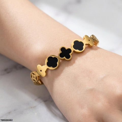 TBRH00482 MSJ Stainless Steel Flower Shape Braclet - TBRH