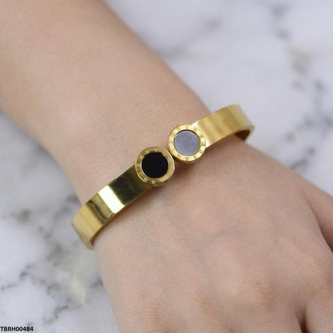 TBRH00484 MSJ Stainless Steel Double Round Braclet - TBRH