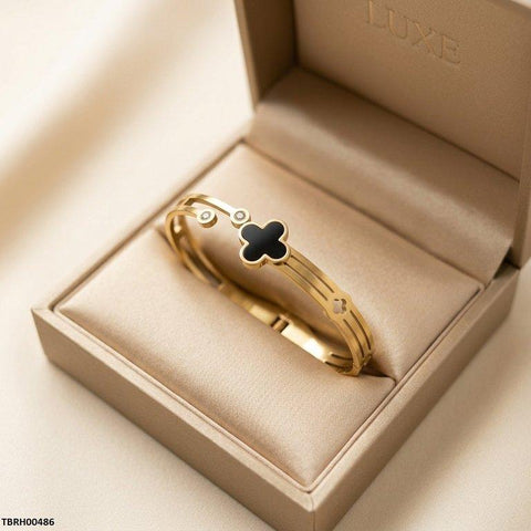 TBRH00486 MSJ Stainless Steel Flower Stone Braclet - TBRH
