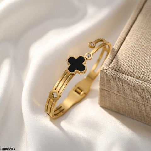 TBRH00486 MSJ Stainless Steel Flower Stone Braclet - TBRH
