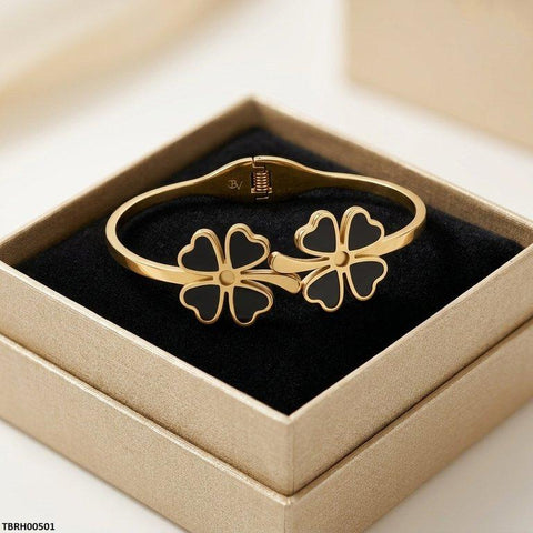 TBRH00501 MSJ Stainless Steel Heart Flower Bracelet - TBRH