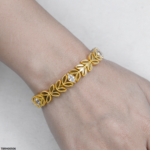 TBRH00506 MSS-Leaf Stone Bracelet - TBRH