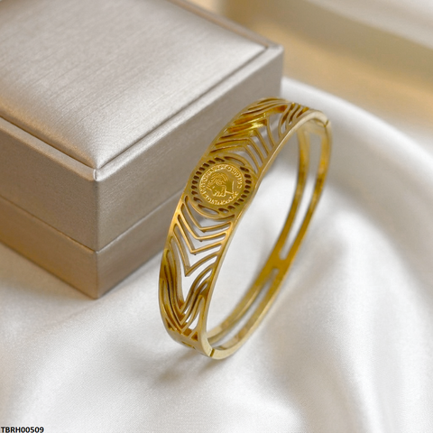 TBRH00509 MSS Round Coin Stainless Steel Bracelet - TBRH