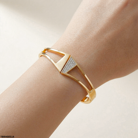 TBRH00514 MSS Round Triangle Stone Bracelet Adjustable - TBRH