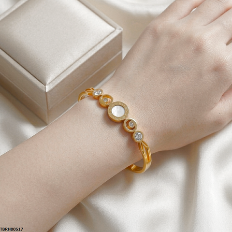 TBRH00517 MSS Round Stone Bracelet Adjustable - TBRH