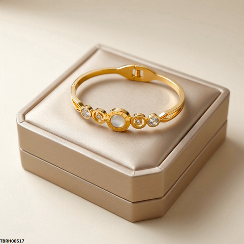 TBRH00517 MSS Round Stone Bracelet Adjustable - TBRH