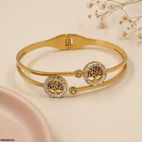 TBRH00550 BHS Round Tree Stainless Steel Bracelet Adjustable - TBRH
