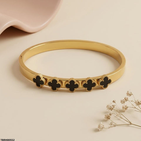 TBRH00552 BHS Round Clover Stainless Steel Bracelet - TBRH