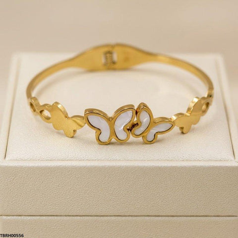 TBRH00556  BHS Double Butterfly Stainless Steel Bracelet Adjustable - TBRH