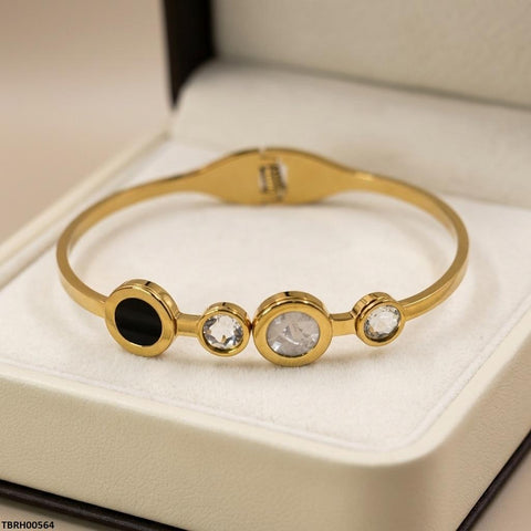 TBRH00564 BHS Round Stone Stainless Steel Bracelet Adjustable - TBRH