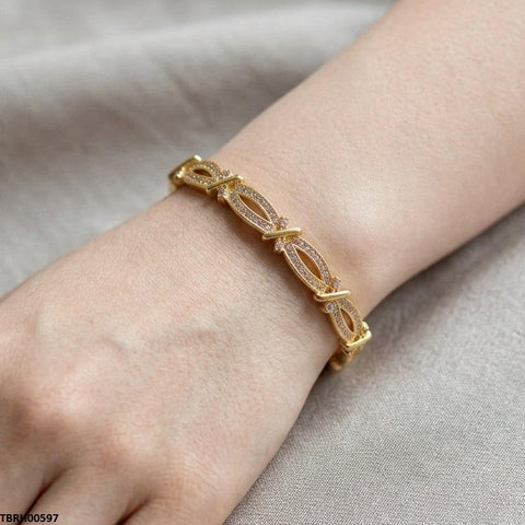 TBRH00597 GXN Oval Cross Bracelet Openable - TBRH