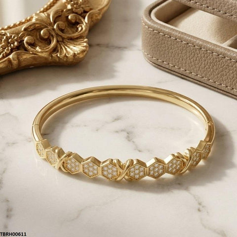 TBRH00611 GXN Square Link Bracelet Openable - TBRH