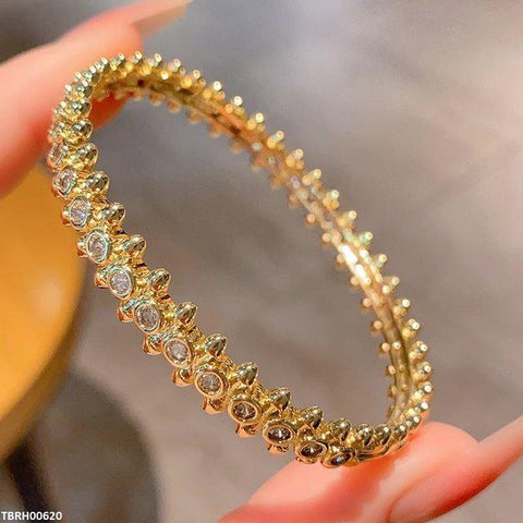 TBRH00620  GXN Round Link Stone Bracelet Openable - TBRH