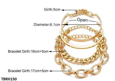 TBRH150 SGC 4 Pcs Bracelet Set - CBRH