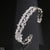 TBRH355 BYJ Baguette Stone Studded Bracelet Openable - TBRH