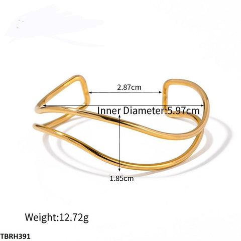 TBRH391 HLN Wavy Bracelet - CBRH