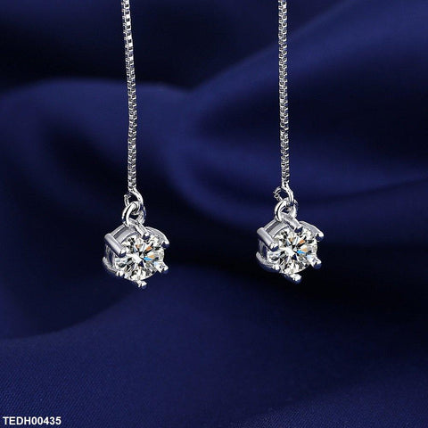 TEDH00435 BLX Round Stone Drop Earrings - TEDH