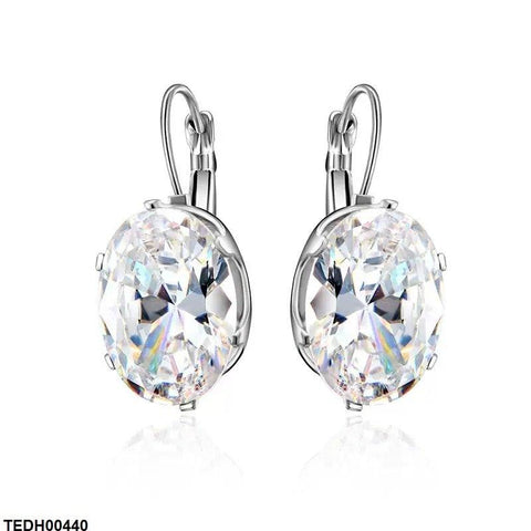 TEDH00440 WKO Oval Drop Earrings - TEDH